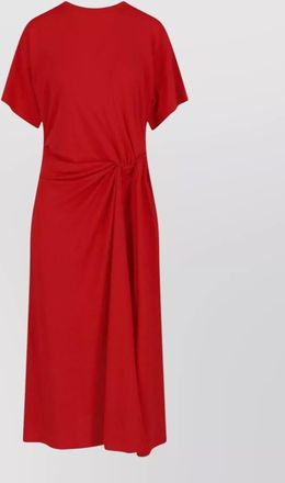 Polo Ralph Lauren midi dress knot detail short sleeves