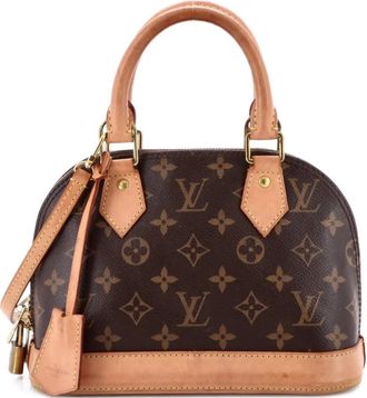 Louis Vuitton Alma Handbag Monogram Canvas BB crossbody bag - Bruin