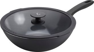 J.A. Henckels International Nola 11-inch Aluminum Ceramic Nonstick Wok with Lid