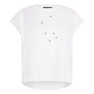 Moorer T-Shirts, female, White, Size: 5XL Ella