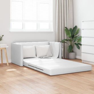 vidaXL Vidaxl - Divano letto Bianco 124 x 71 x 78 cm Pelle Artificiale