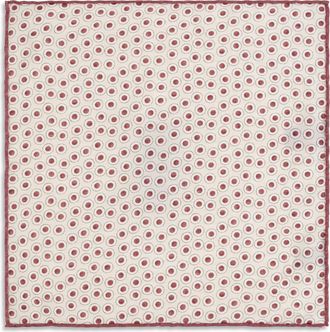 Brunello Cucinelli Mens Silk Pocket Square Ciliegia Wallet