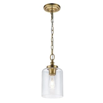 Netlighting Feiss Hounslow Dome Pendant Ceiling Light Burnished Brass