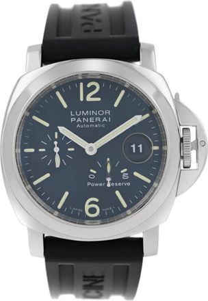 Officine Panerai Pre-owned Panerai Luminor Power Reserve Black Dial Mens Watch PAM00090