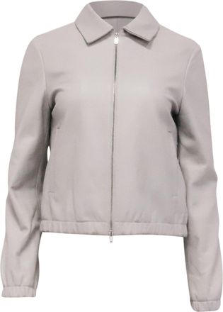 Theory Blouson Jacket in Grey Polyester