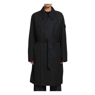 Stone Island Heren, Mantels, Zwart, Maat: L Katoen