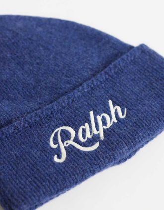 Polo Ralph Lauren berretto con logo grande navy-blu navy