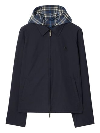 Burberry Navy Blue Hood Jacket