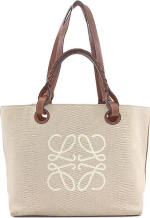 Loewe Beige Canvas Tote Bag (Pre-Owned)