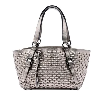 Burberry Pre-owned Burberry Metallic Woven Leather Tote Ladies KO5Q9UX2ZRTUQ2OC