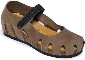 Plakton Anna Sandal in Nobuck Sa Kaki Negro at Nordstrom Rack, Size 10Us / 41Eu