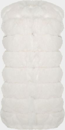 Theia Fox-Like Faux Fur Vest