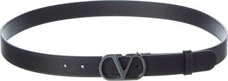 Valentino Vlogo Signature Leather Belt