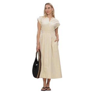 Moss Copenhagen Dames, Jurken, Beige, Maat: L