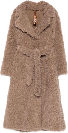 Glox belted coat - Brown