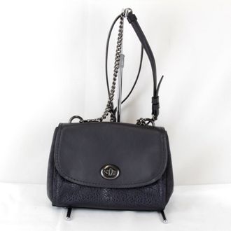 Coach Leather Suede Shoulder Bag (Pre-Owned)
