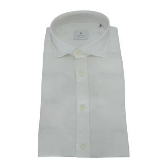 Bastoncino Slim Fit Gewassen Shirt - Heren - Zakelijke Overhemden - Wit - 4XL - Katoen - Overhemden