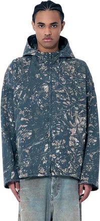 Diesel J-Lint Hooded Jacket - male - Diesel - Light Jackets - Multicolor - XL - Jackets
