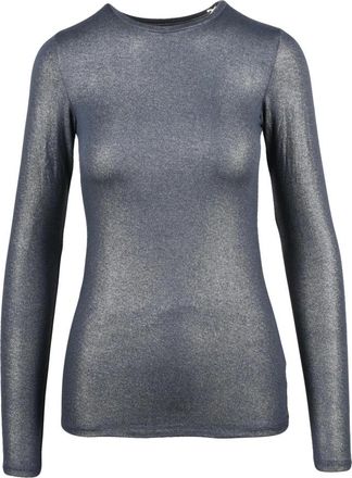 Majestic Filatures Tops, Dames, Grijs, L, Tweed, Sottogiacca Long Sleeve Top
