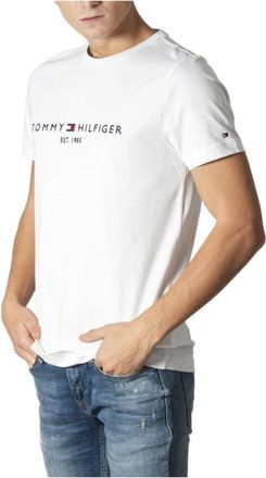 Tommy Jeans Essential TShirt Classic Crew Neck - Heren - T-shirts - Wit - XL - Katoen - Tops