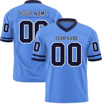 Generic Custom Football Jersey Short Sleeve Personalised Team Shirts for Men Women Kids, Customize Baseball Jerseys Printed with Name Number Personalized Unif