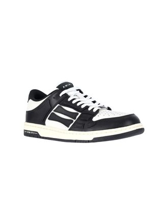 Amiri Color-Block Leather Sneaker - Black