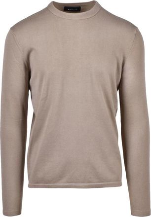 Replay Round-neck Knitwear, male, Beige, M, Cotton Knit Jumper