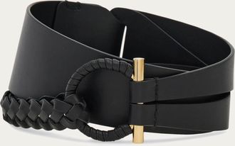 Ferragamo Women Covered Gancini fixed belt Black