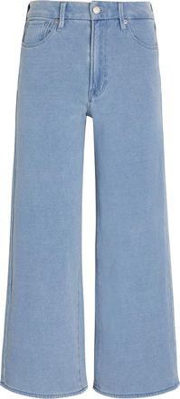 Good American Jeanius Cropped Wide-leg Trousers - Light Blue - 27 (W27 / UK8-10 / S)