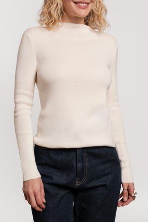 Frances Valentine Marie Sweater Long Sleeve in Oyster at Nordstrom, Size Medium
