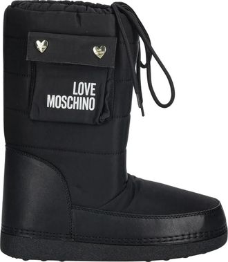 Love Moschino Schoenen > Laarzen > Winterlaarzen - Dames - Winterlaarzen - Zwart - 35 EU - Leer - Schoenen
