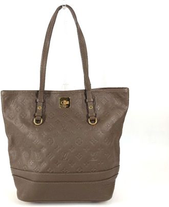 Louis Vuitton Brown Monogram Empreinte Leather Handbag Shoulder Bag Tote Bag (Pre-Owned)