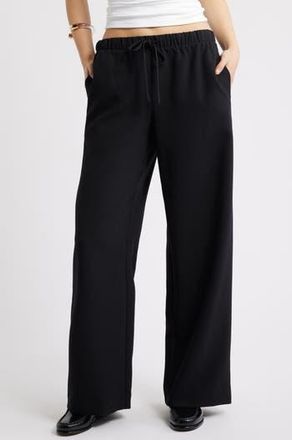 Open Edit Icon Pull-On Wide Leg Pants in Black at Nordstrom Rack, Size Xx-Small