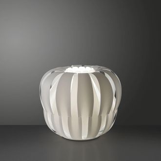 Linea Zero L&aacute;mpara De Mesa En Metal Blanco Cm. 29x23h
