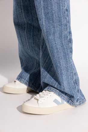 Veja Campo Leather Sports Shoes, Womens, White