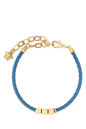 Versace Blue Gold Charm Bracelet