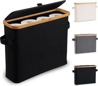 OEM Portarrollos De Papel Higi&eacute;nico, Cesto Para Papel Higi&eacute;nico, Portarollos De Bamb&uacute; Para Papel Higi&eacute;nico, Portarollos Cerrado Con Soporte, Organizador D