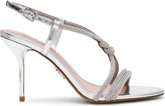 Steve Madden High Heel Sandalen - Dames - Sandalen met hakken - Grijs - 38 1/2 EU - Schoenen