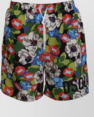 Dolce & Gabbana floral-print swim shorts
