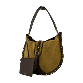 Isabel Marant Womens Oskan Hobo Brown Lambskin