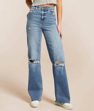 Hidden Jeans Logan Dad Stretch Jean In Medium Light Wash