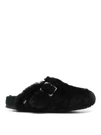 Birkenstock Boston Sk1 1774 Shearling Black Laf