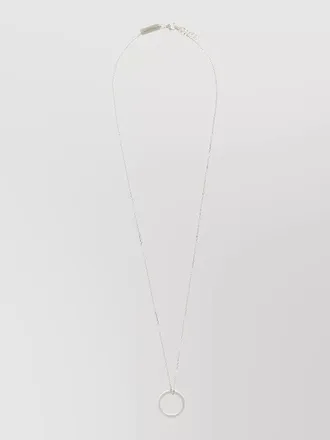 Maison Margiela chain necklace numeric circular pendant numbers