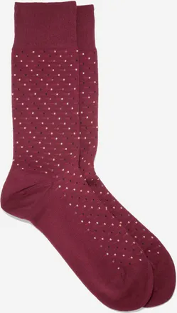 Cole Haan Mens Color Block Dress Crew Socks - Red