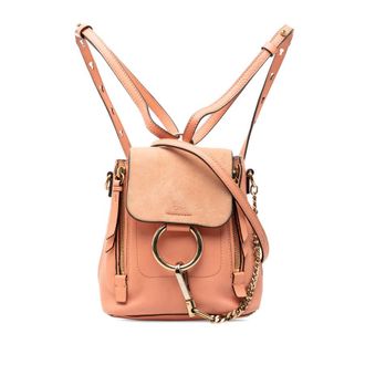 Chlo&eacute; Pre-owned Chloe Mini Calfskin and Suede Faye Backpack Ladies 02185765-5