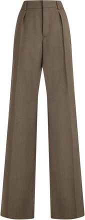 Saint Laurent Broeken - Dames - Wijde Broeken - Bruin - S - Broeken