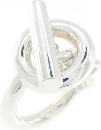 Herm&egrave;s Silver 925 Band Ring (Pre-Owned)