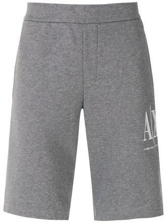 A|X Armani Exchange Trainingsshorts met geborduurd logo - Grijs