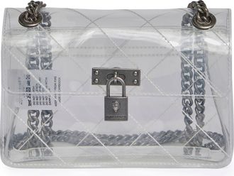 Kurt Geiger Mini Brixton Vinyl Crossbody Bag in Silver at Nordstrom Rack