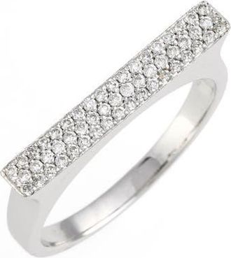 Bony Levy Diamond Bar Ring in White Gold at Nordstrom, Size 6.5